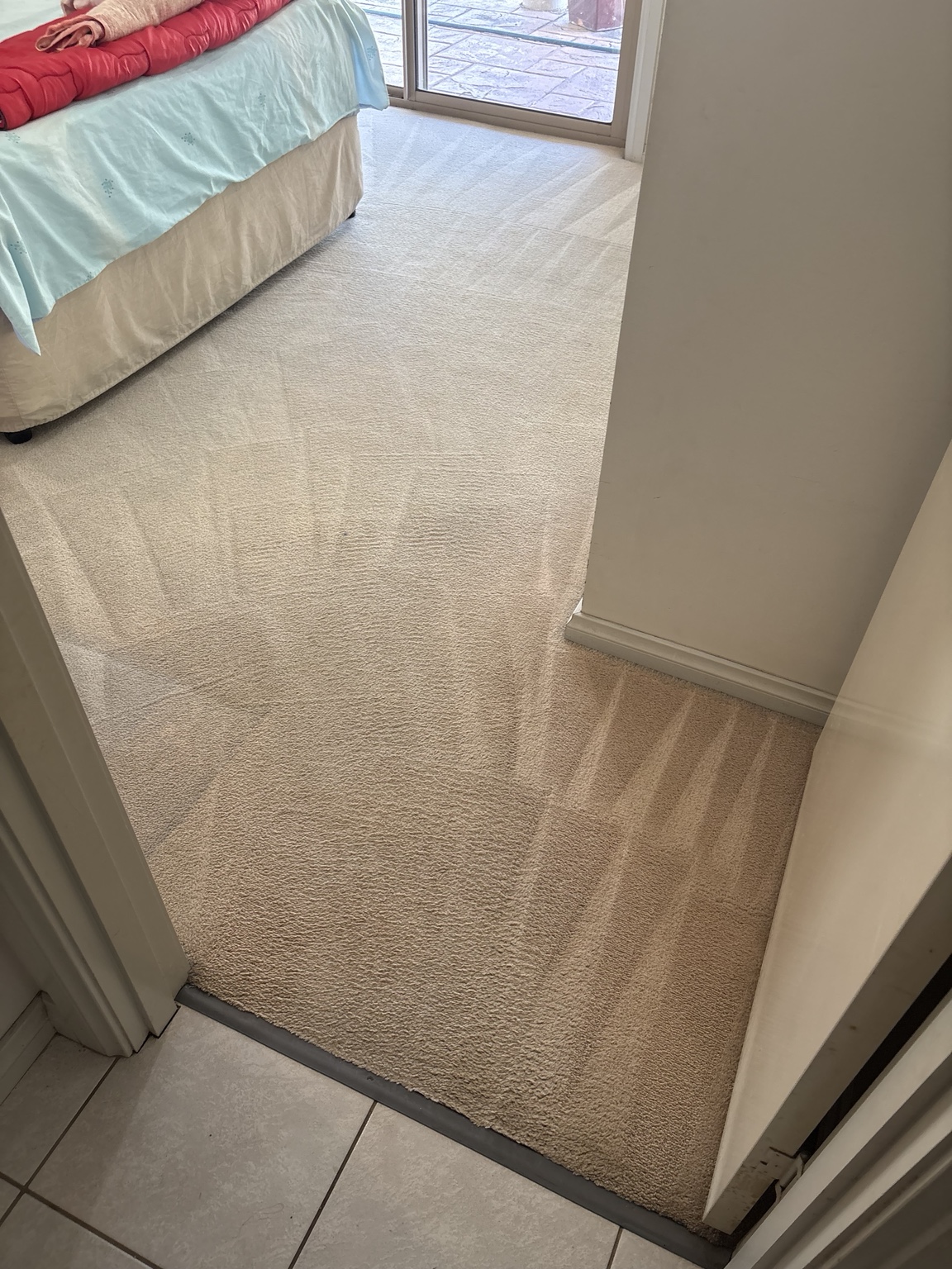Carpet after specialist browning treatment by Cleankill in Molendinar